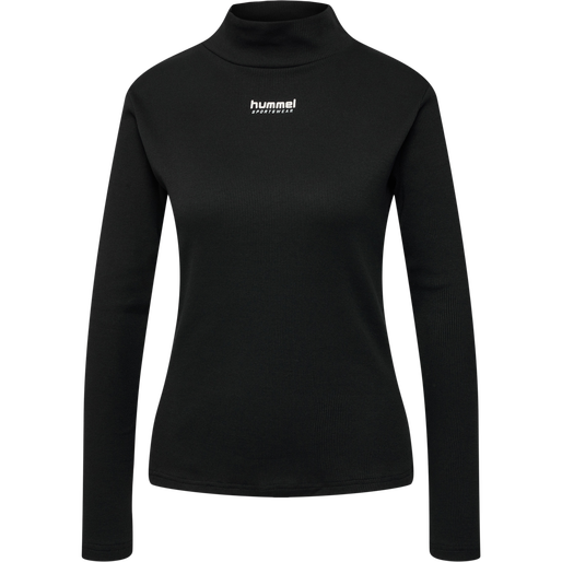 hmlLGC GISA TURTLENECK, BLACK, packshot