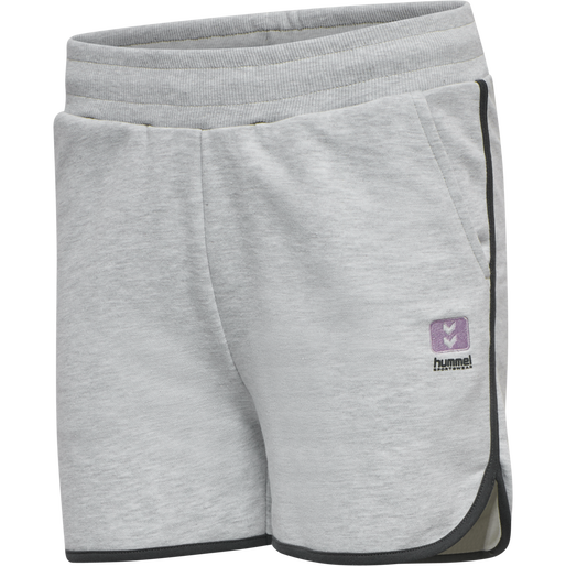 hmlLGC YOKO SHORTS, LIGHT GREY MELANGE, packshot
