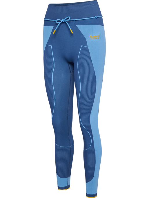 hmlSEAMLESS HIGH WAIST TIGHTS, DUTCH BLUE, packshot