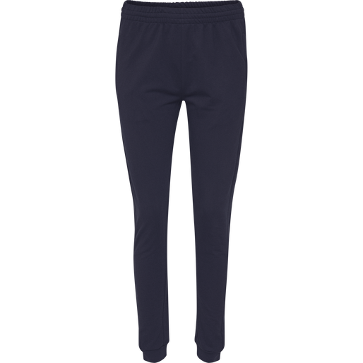 hmlGO COTTON PANT WOMAN, MARINE, packshot