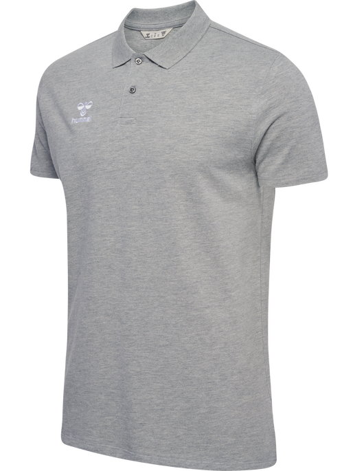 hmlGO 2.0 POLO, GREY MELANGE, packshot