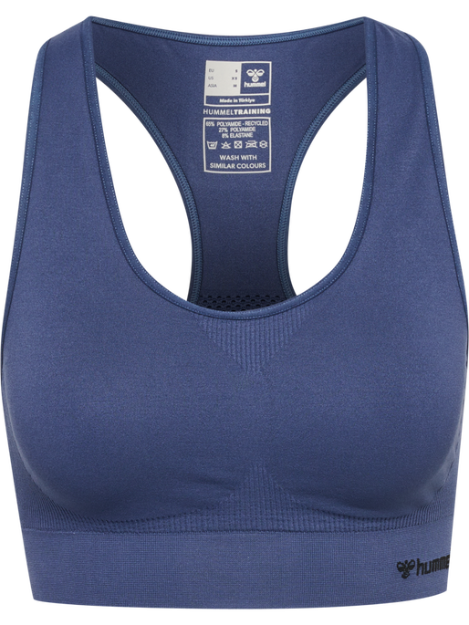 hmlTIF SEAMLESS SPORTS TOP, BLUE INDIGO, packshot