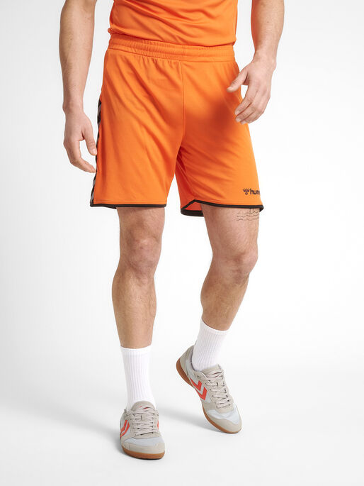 hummel AUTHENTIC POLY SHORTS - TANGERINE |