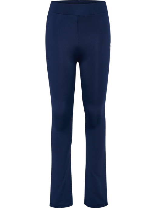 hmlJR HIGH WAIST FLARED TIGHTS, BLACK IRIS, packshot