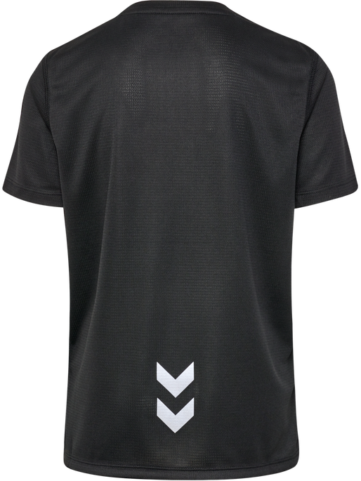hmlRUN JERSEY S/S KIDS, BLACK, packshot