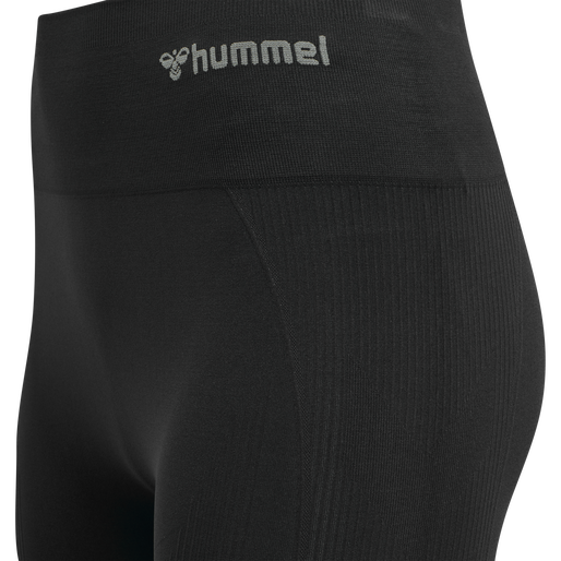 hmlTIF SEAMLESS HIGH WAIST TIGHTS, BLACK, packshot