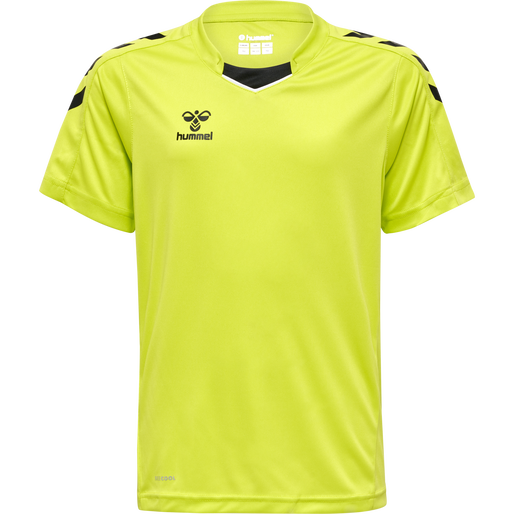 hmlCORE XK POLY JERSEY S/S KIDS, LIME POPSICLE, packshot