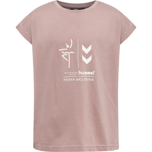 hmlPRIMA BEE T-SHIRT S/S, WOODROSE, packshot