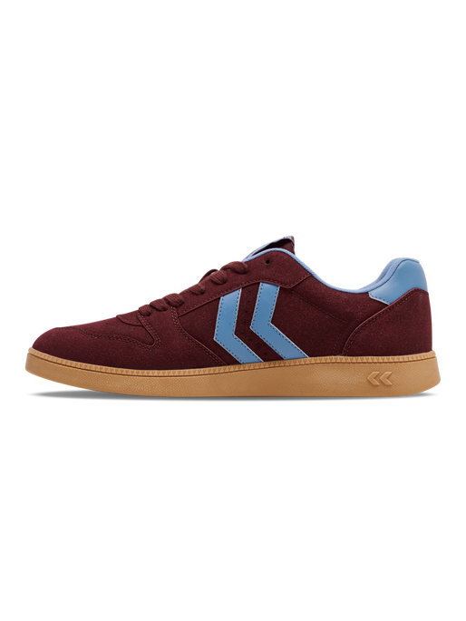 HANDBALL PERFEKT SYNTH. SUEDE, WINDSOR WINE/FADED DENIM, packshot