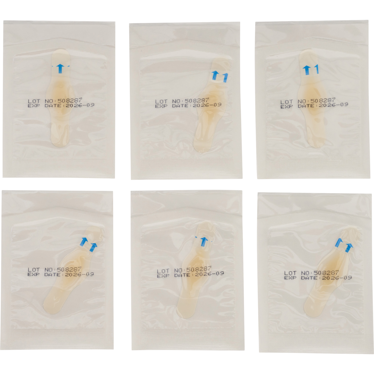 BLISTER PATCH SMALL 6 PIECES, WHITE, packshot