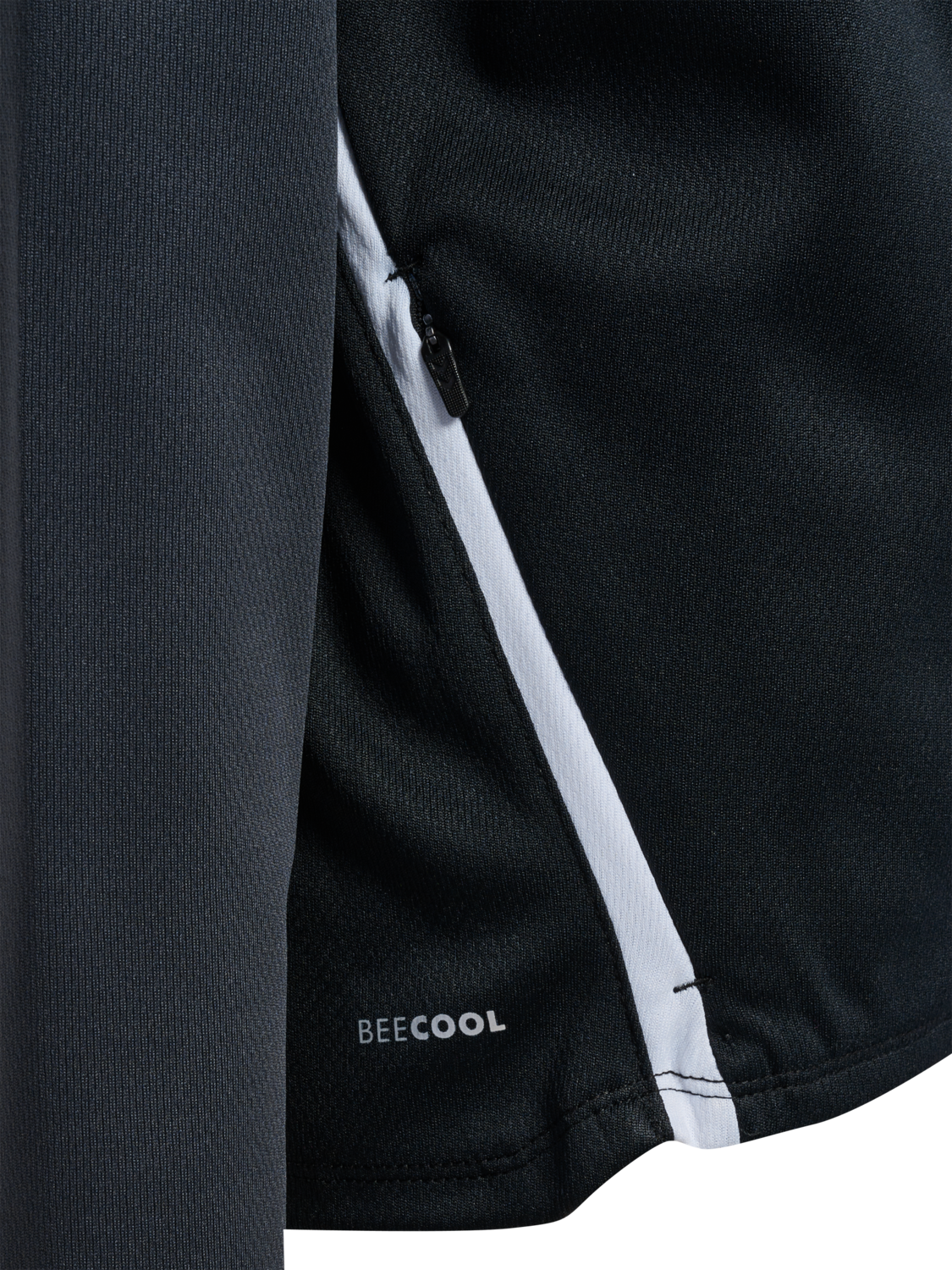 hmlLEAD 2.0 ZIP HOODIE KIDS, BLACK/ASPHALT, packshot