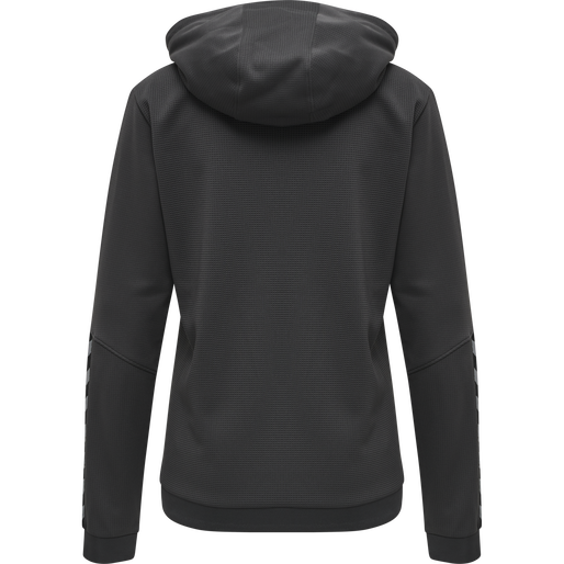 hmlAUTHENTIC POLY HOODIE WOMAN, ASPHALT, packshot