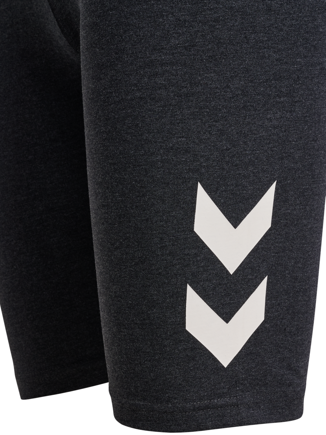 hmlPULSE LOGO MW SHORT TIGHTS, BLACK MELANGE, packshot
