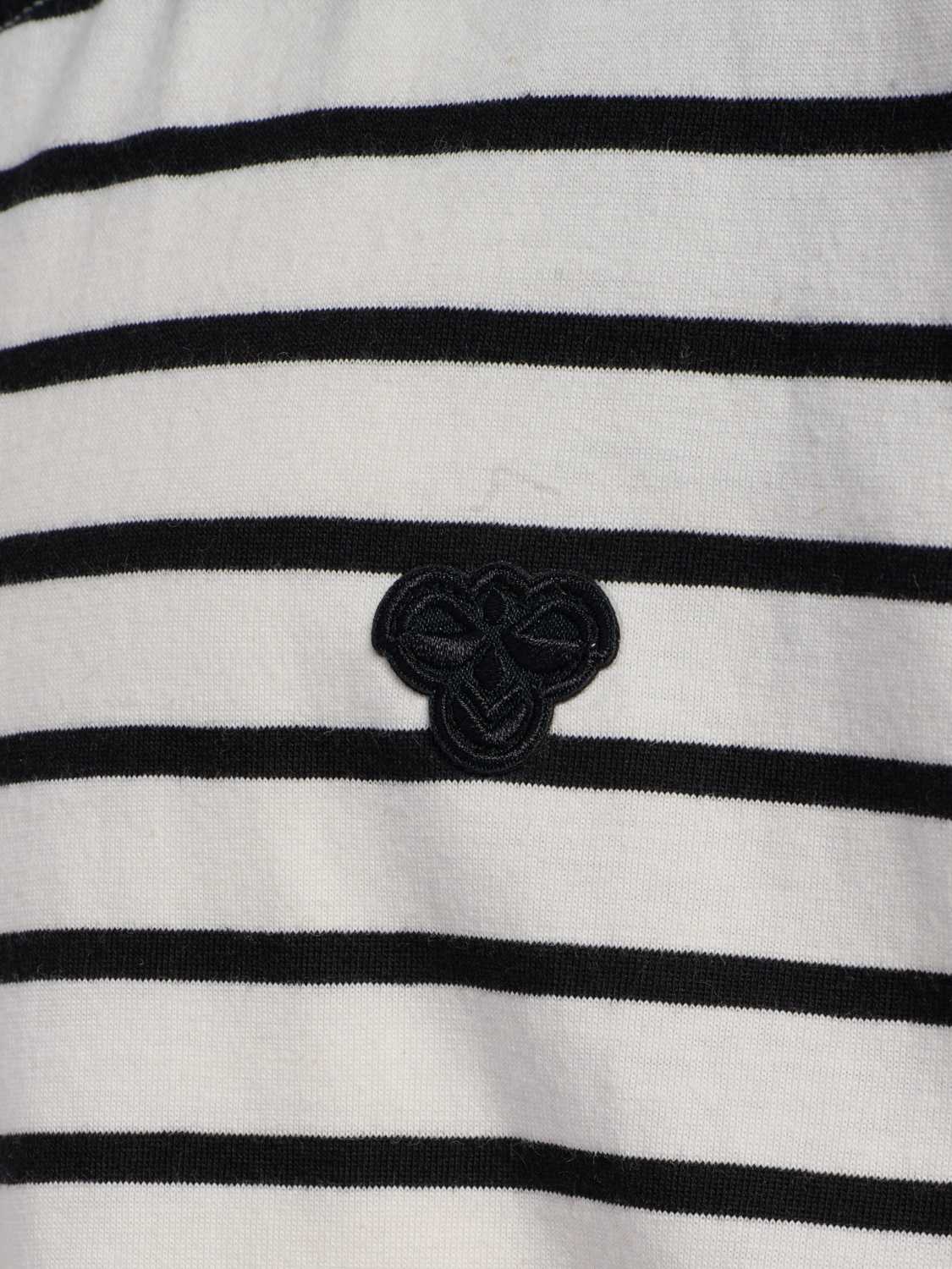 hmlJR LOOSE STRIPED T-SHIRT S/S BEE, TOFU, packshot