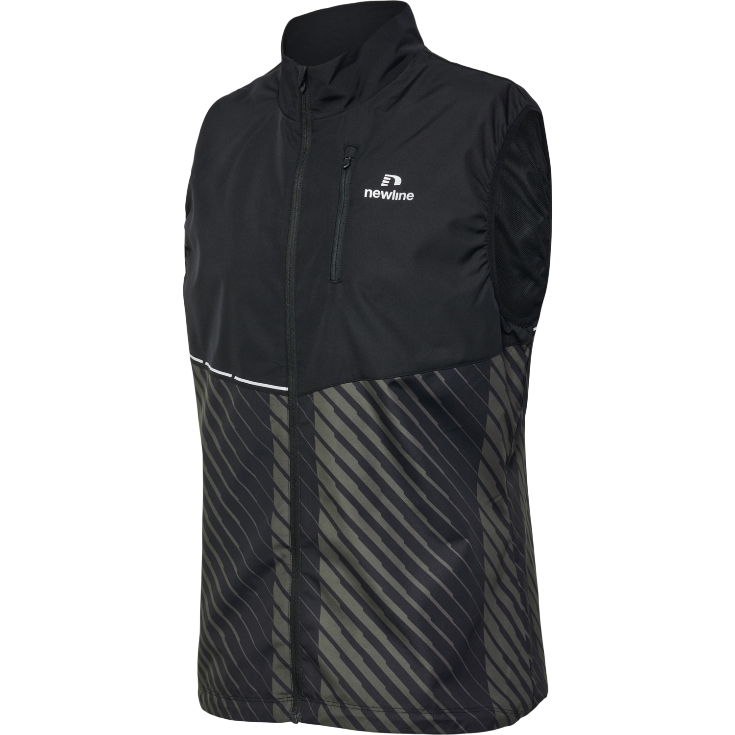 nwlPACE GILET, BLACK BELUGA AOP, packshot