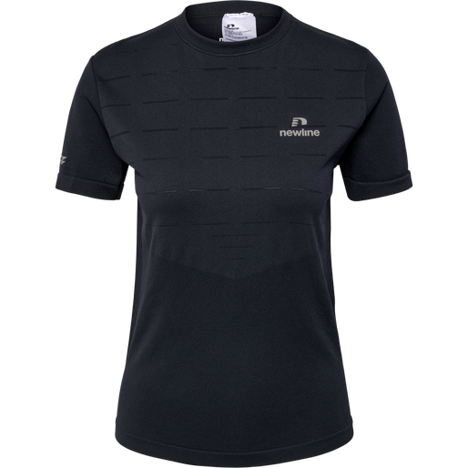 nwlRIVERSIDE SEAMLESS T-SHIRT S/S W, BLACK, packshot