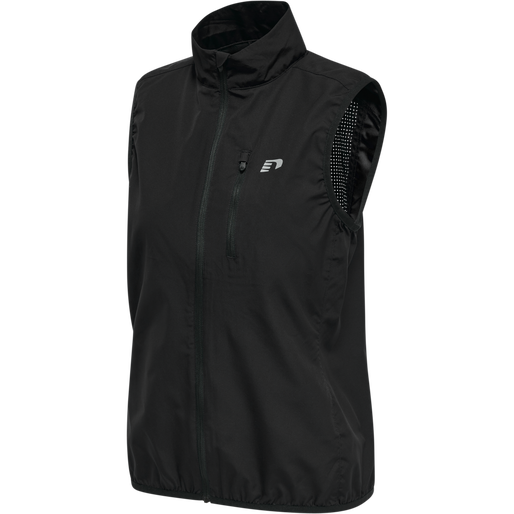 WOMEN'S CORE GILET, BLACK, packshot
