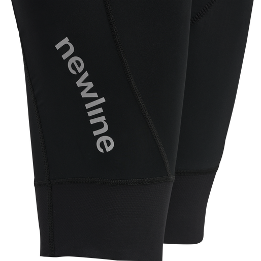 WOMENS CORE BIKE PANEL BIB SHORTS, BLACK/WHITE, packshot