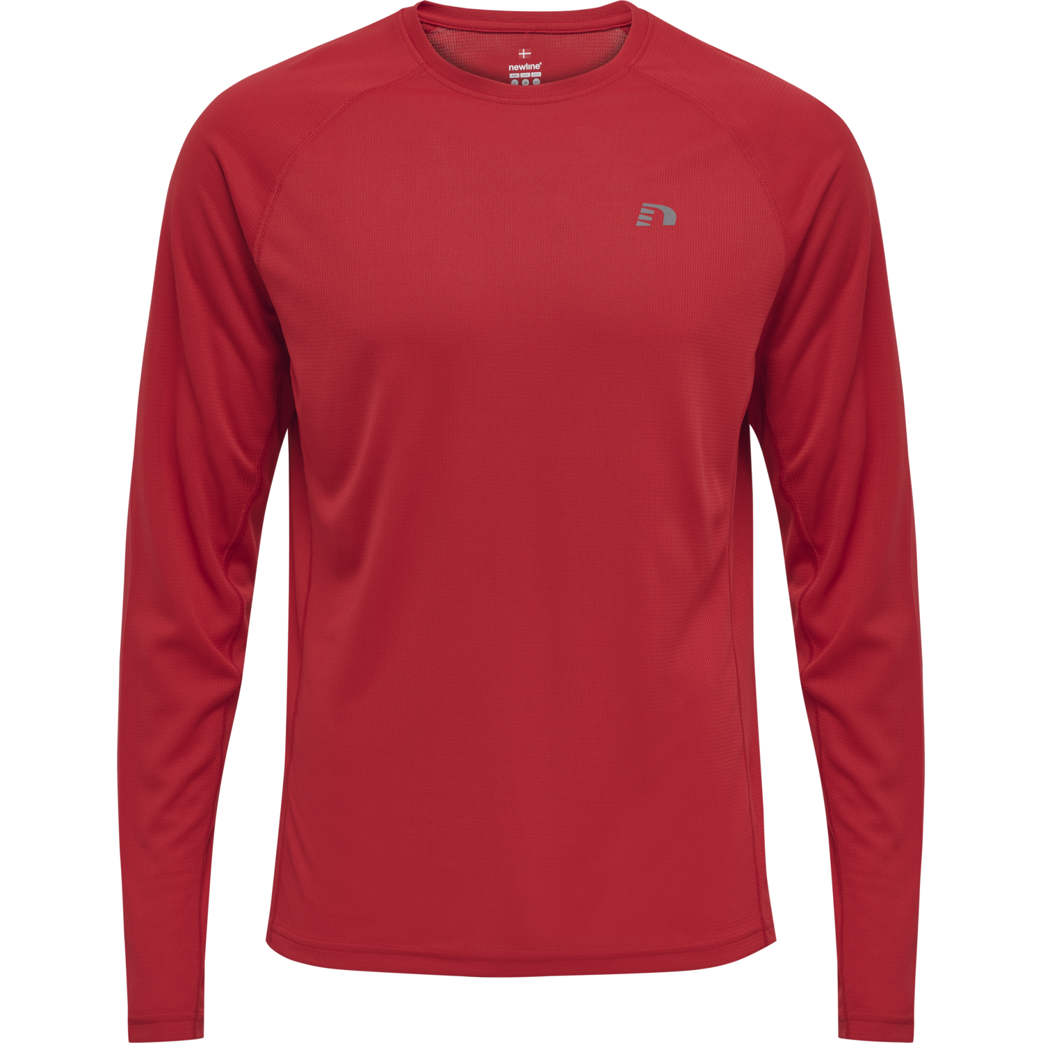 MEN CORE RUNNING T-SHIRT L/S, TANGO RED, packshot
