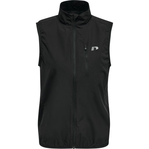 WOMEN'S CORE GILET, BLACK, packshot