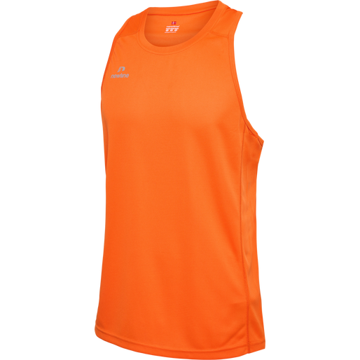 MEN'S ATHLETIC RUNNING SINGLET, ORANGE TIGER, packshot