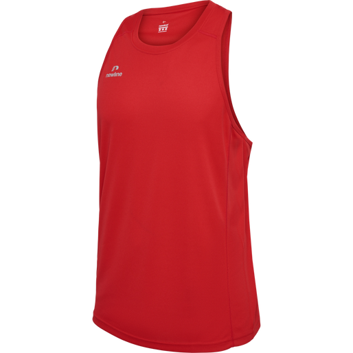 MEN'S ATHLETIC RUNNING SINGLET, TANGO RED, packshot