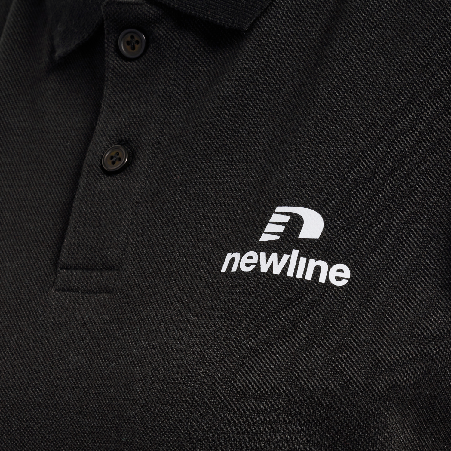 nwlLEA COTTON POLO WOMEN, BLACK, packshot