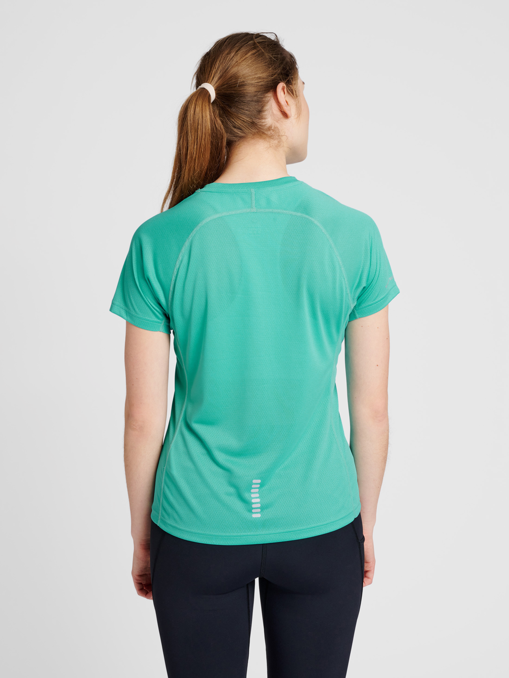 hummel WOMEN RUNNING T SHIRT S S BLUE TURQUOISE hummel