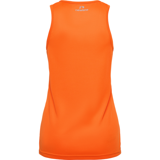 WOMEN'S ATHLETIC RUNNING SINGLET, ORANGE TIGER, packshot