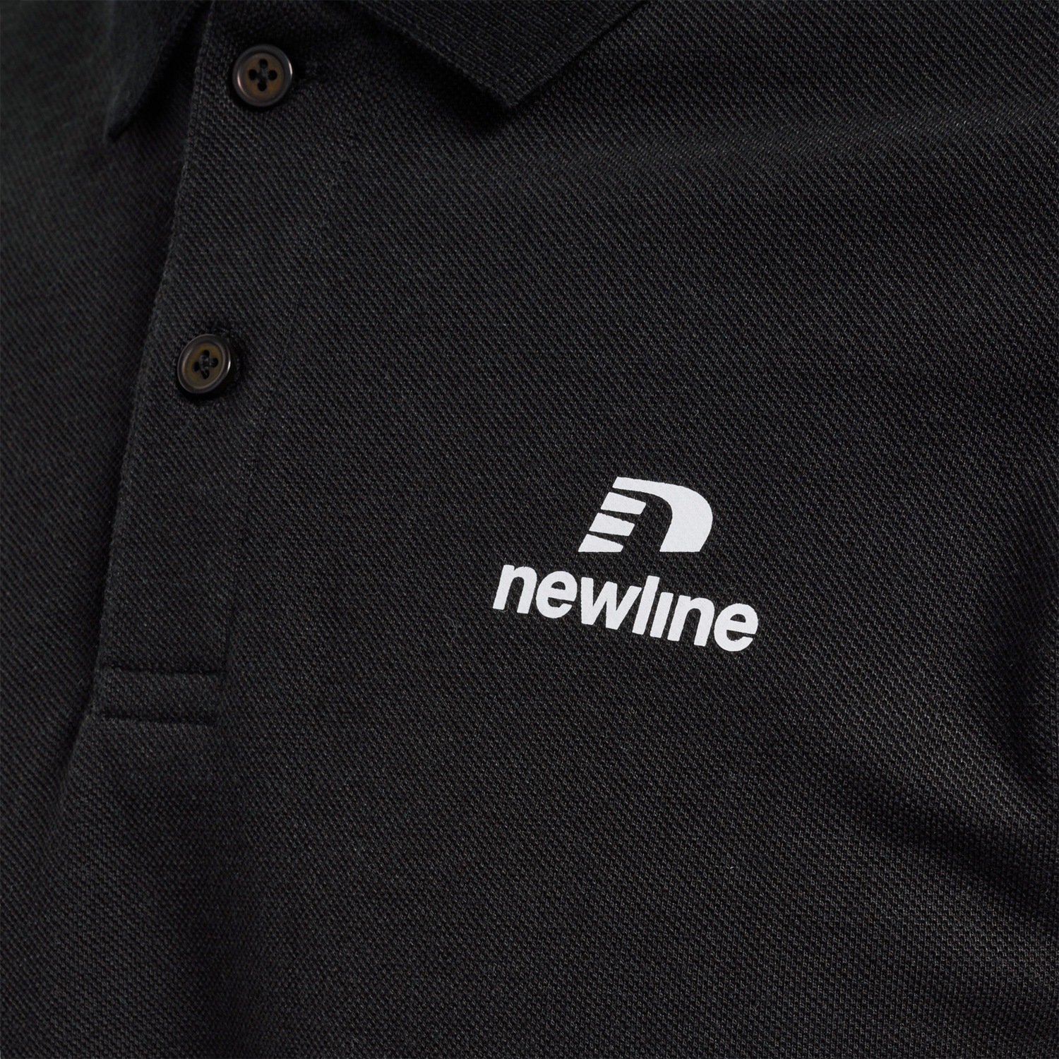 nwlLEA COTTON POLO MEN, BLACK, packshot