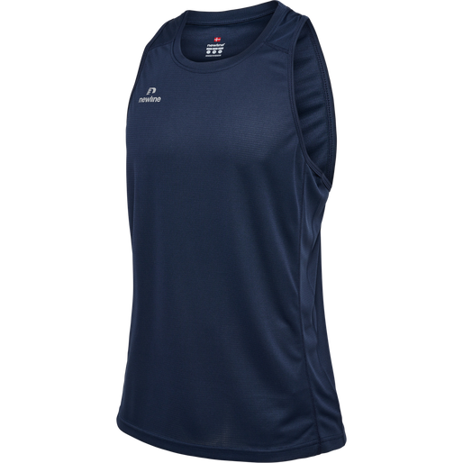 MEN'S ATHLETIC RUNNING SINGLET, BLACK IRIS, packshot