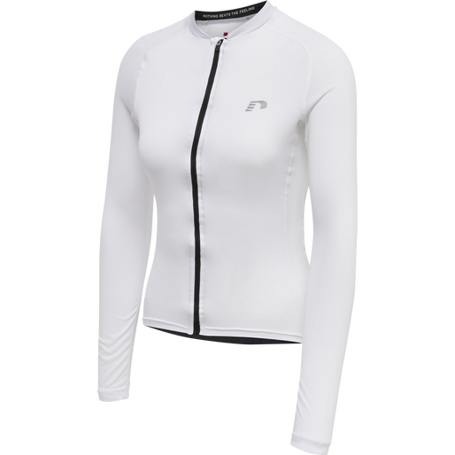 WOMENS CORE BIKE L/S JERSEY, WHITE WOMENS CORE BIKE L/S JERSEY, WHITE, packshot
