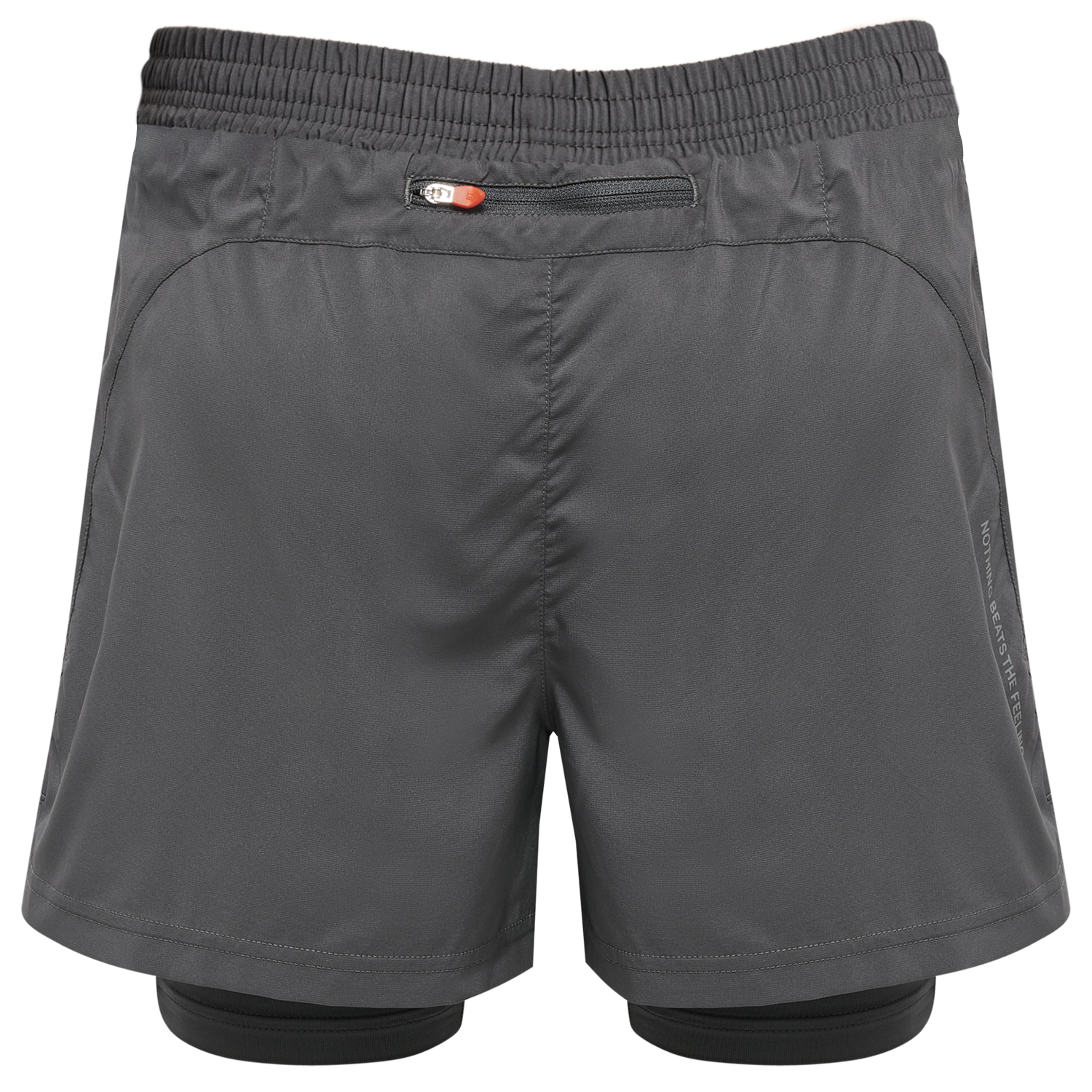 WOMEN 2-IN-1 RUNNING SHORTS, FORGED IRON, packshot