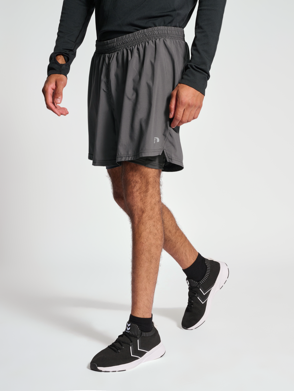 Men's 2 in 1 compression shorts on sale