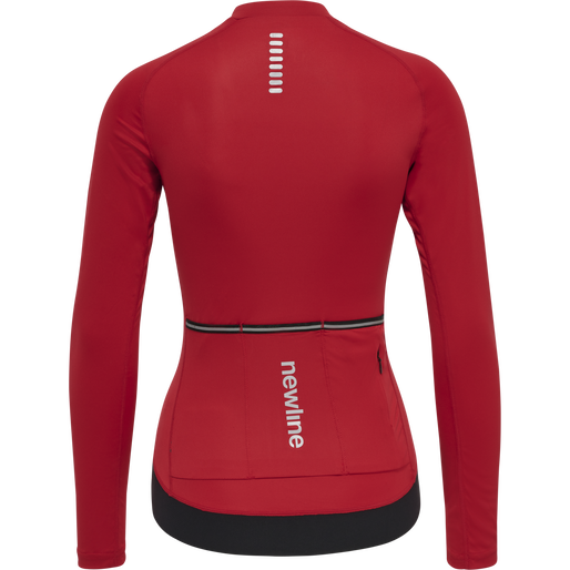 WOMENS CORE BIKE L/S JERSEY, TANGO RED, packshot