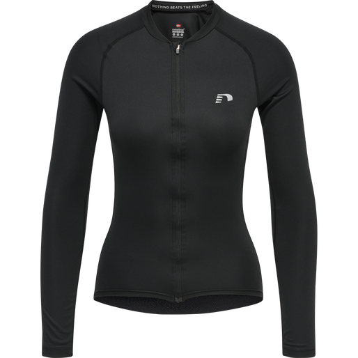 WOMENS CORE BIKE L/S JERSEY, BLACK, packshot