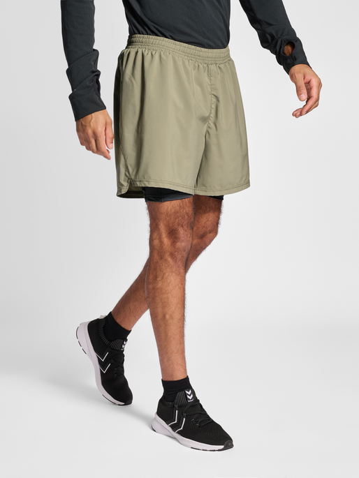 Men's 2 in 1 shorts top