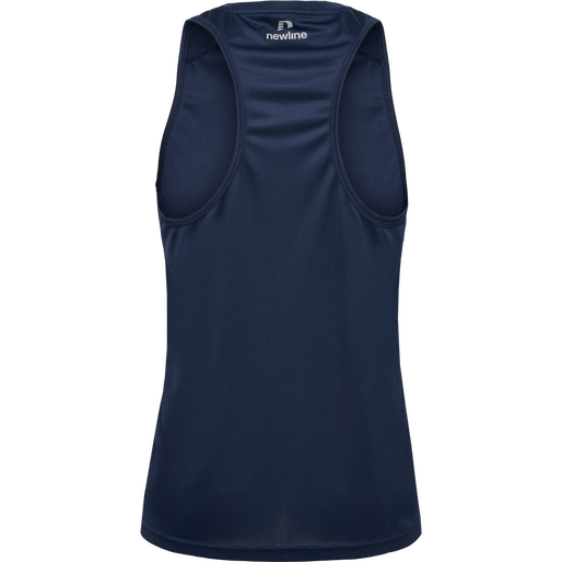 MEN'S ATHLETIC RUNNING SINGLET, BLACK IRIS, packshot