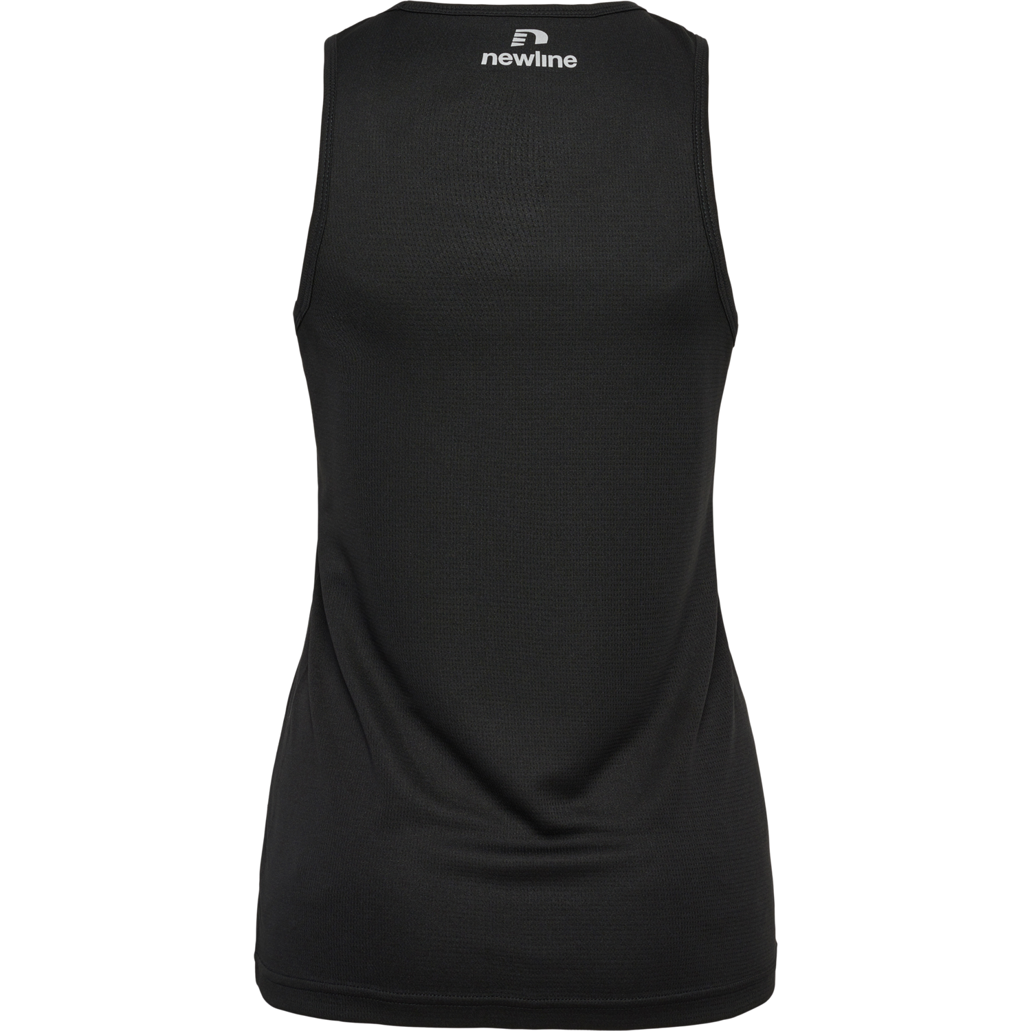 WOMEN'S ATHLETIC RUNNING SINGLET, BLACK, packshot