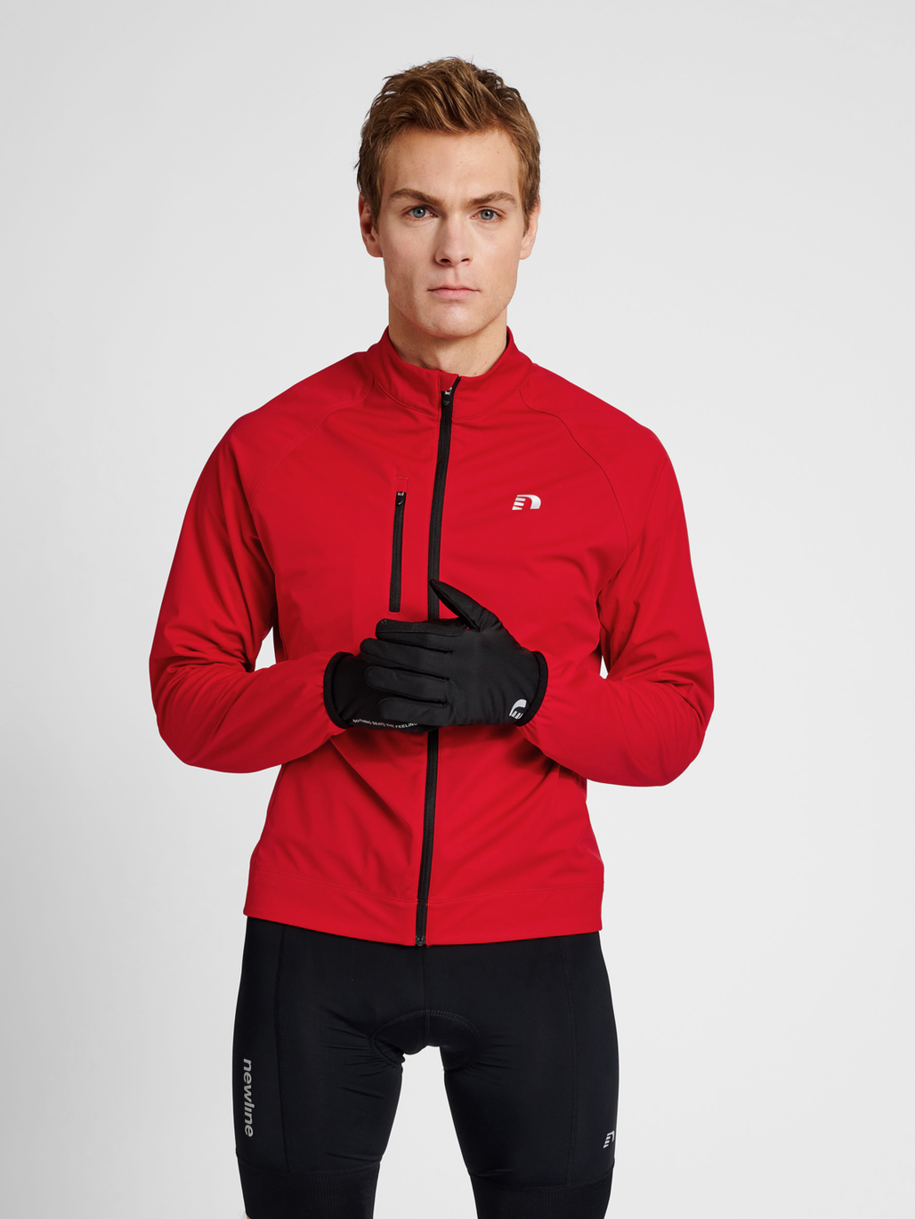 hummel MENS CORE BIKE THERMAL JACKET TANGO RED hummel