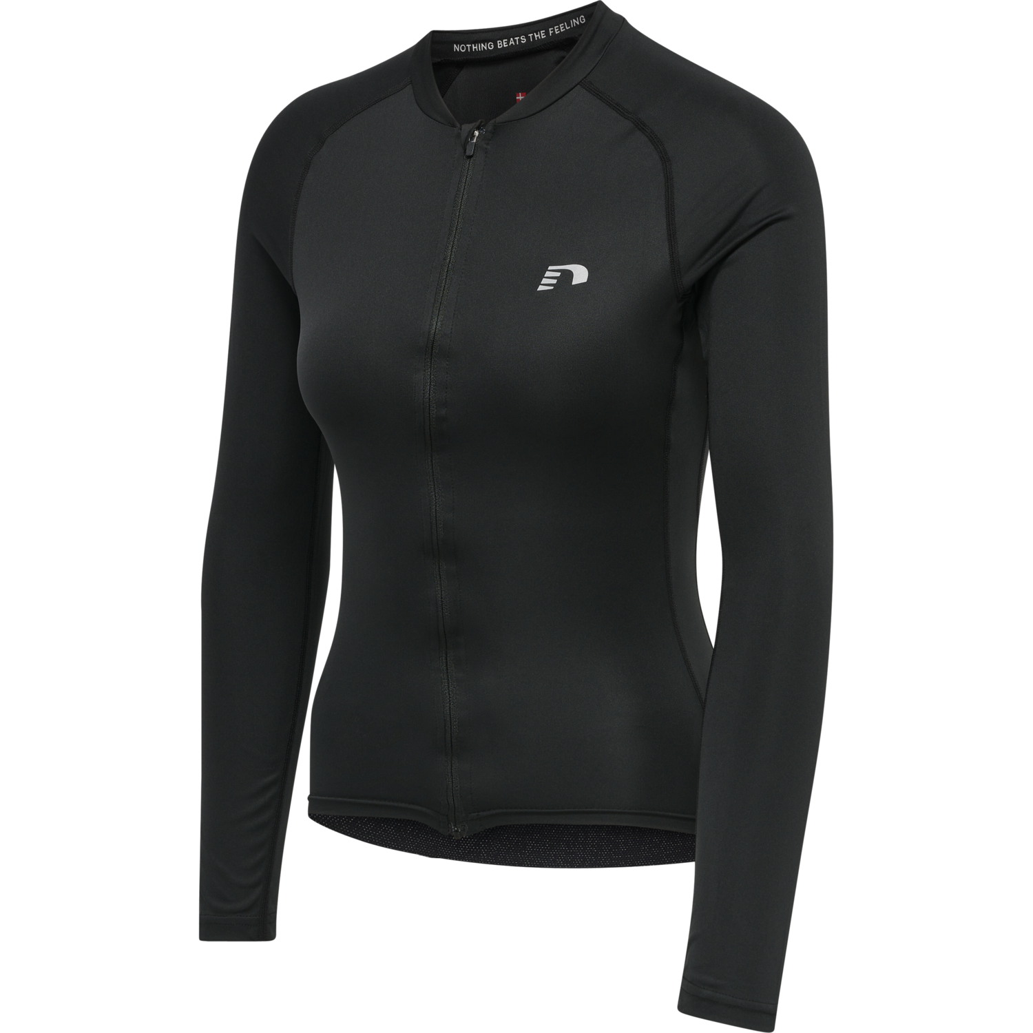 WOMENS CORE BIKE L/S JERSEY, BLACK, packshot