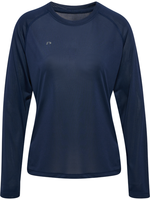 nwlBEAT W T-SHIRT L/S, BLACK IRIS, packshot