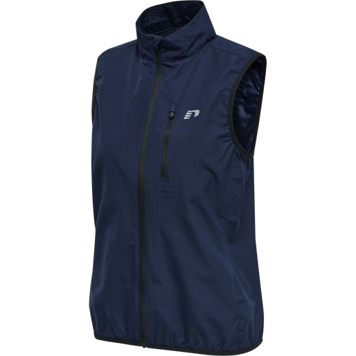 WOMEN'S CORE GILET, BLACK IRIS, packshot