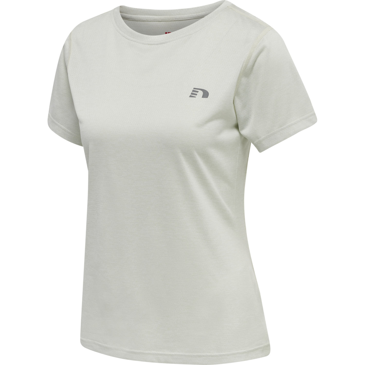 WOMEN STATEMENT T-SHIRT S/S, OYSTER MUSHROOM MELANGE, packshot