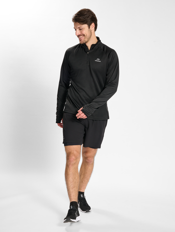 nwlPHOENIX 1/2 ZIP L/S male, BLACK, model