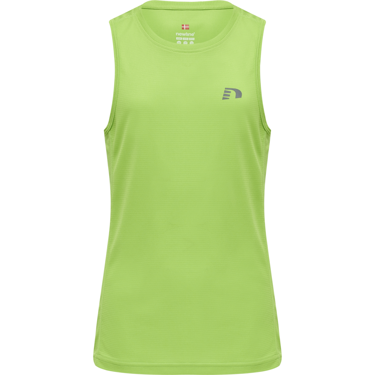 KIDS CORE RUNNING SINGLET, GREEN FLASH, packshot