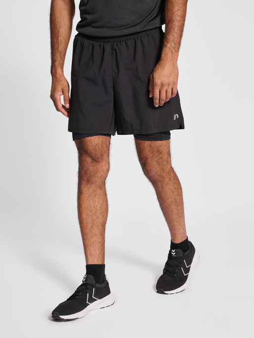 hummel nwlKANSAS 2 IN 1 SHORTS MEN BLACK hummel