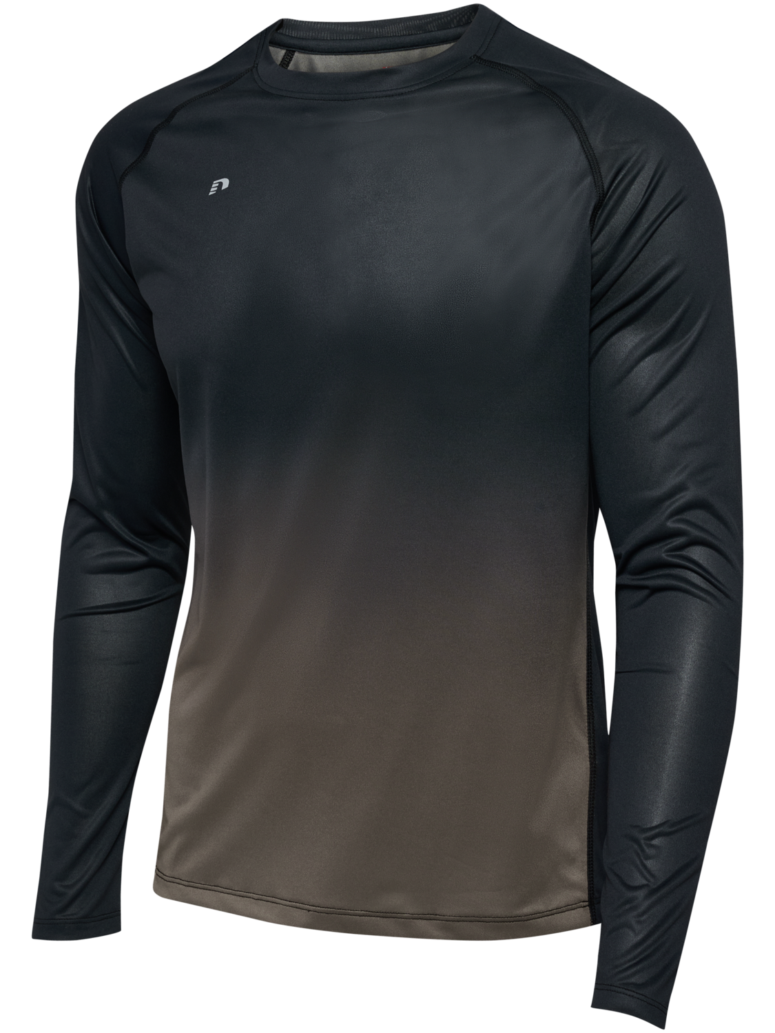 nwlBEAT GRADIENT T-SHIRT L/S, BLACK IRIS, packshot