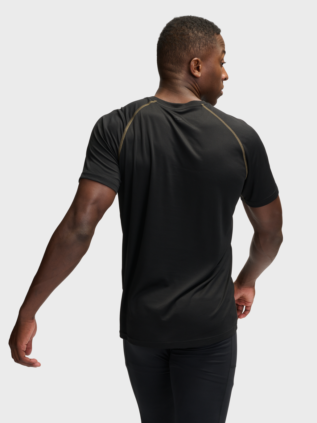 nwlSPEED MESH T-SHIRT, BLACK, model