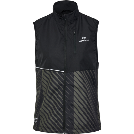 nwlPACE GILET WOMAN, BLACK BELUGA AOP nwlPACE GILET WOMAN, BLACK BELUGA AOP, packshot